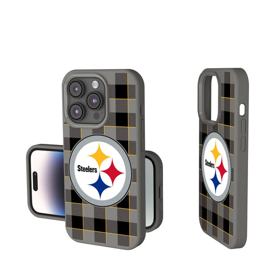 Pittsburgh Steelers Plaid Soft Touch Phone Case-0