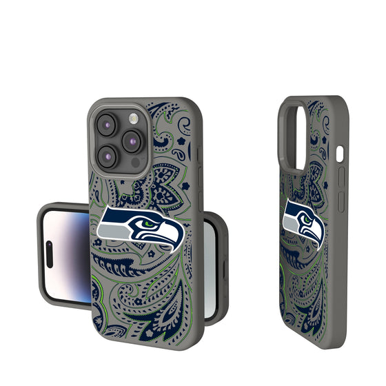 Seattle Seahawks Paisley Soft Touch Phone Case-0