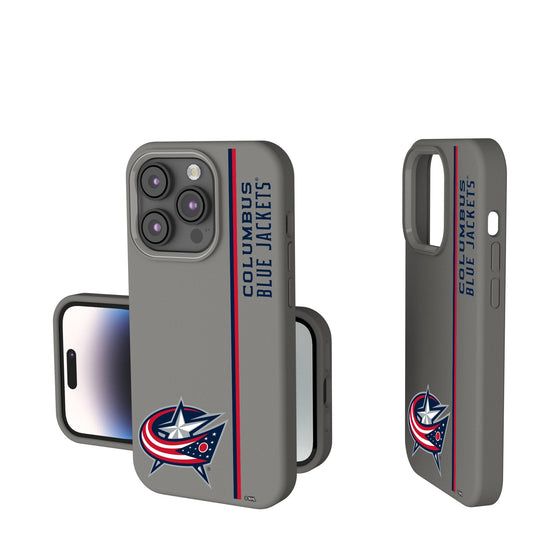 Columbus Blue Jackets Sidebar Soft Touch Phone Case-0