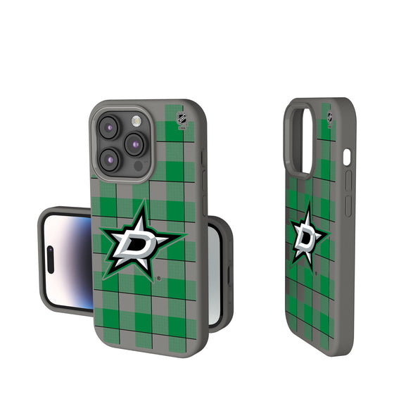 Dallas Stars Plaid Soft Touch Phone Case-0