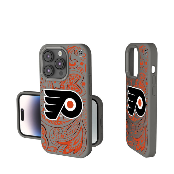 Philadelphia Flyers Paisley Soft Touch Phone Case-0