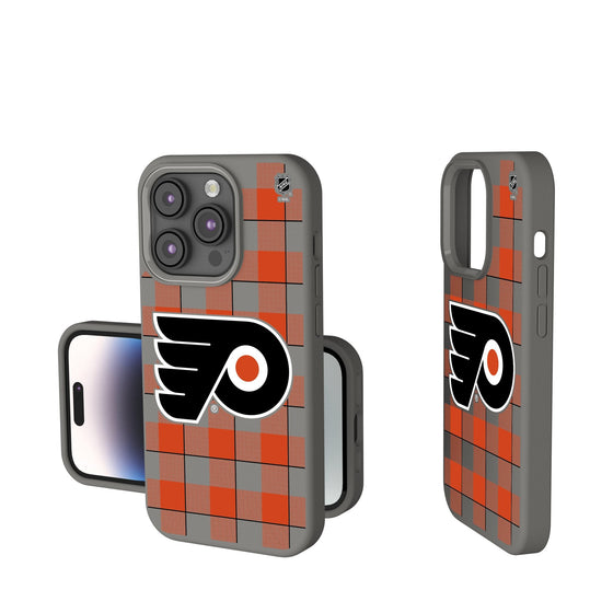 Philadelphia Flyers Plaid Soft Touch Phone Case-0