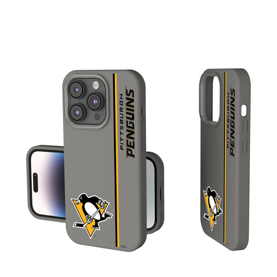 Pittsburgh Penguins Sidebar Soft Touch Phone Case-0