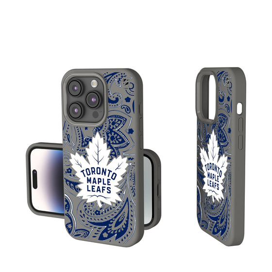 Toronto Maple Leafs Paisley Soft Touch Phone Case-0