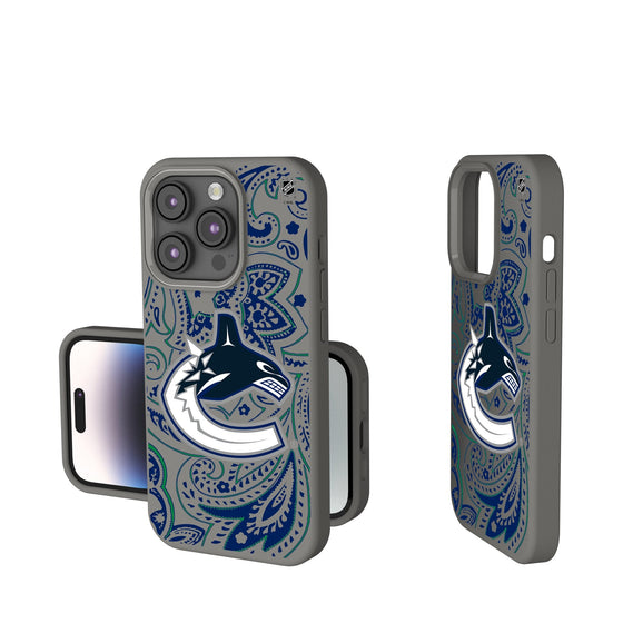 Vancouver Canucks Paisley Soft Touch Phone Case-0