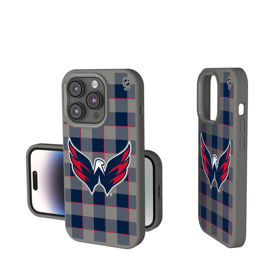 Washington Capitals Plaid Soft Touch Phone Case-0