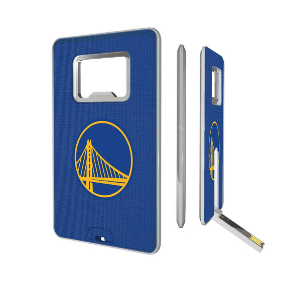 Golden State Warriors Solid Credit Card USB Drive with Bottle Opener 32GB-0
