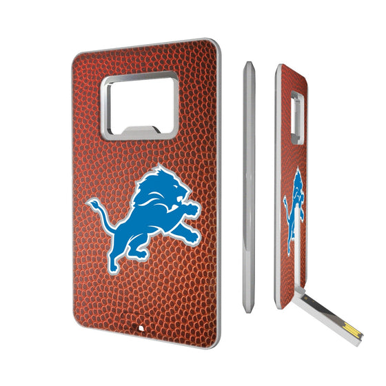 Detroit Lions Football Credit Card USB Drive with Bottle Opener 16GB-0