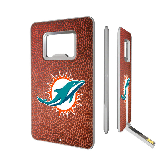 Miami Dolphins Football Credit Card USB Drive with Bottle Opener 32GB-0