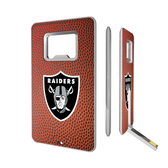 Las Vegas Raiders Football Credit Card USB Drive with Bottle Opener 16GB-0