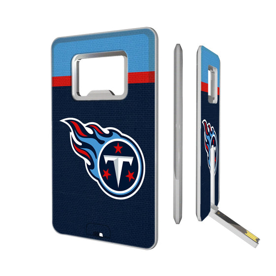 Tennessee Titans Stripe Credit Card USB Drive with Bottle Opener 16GB-0