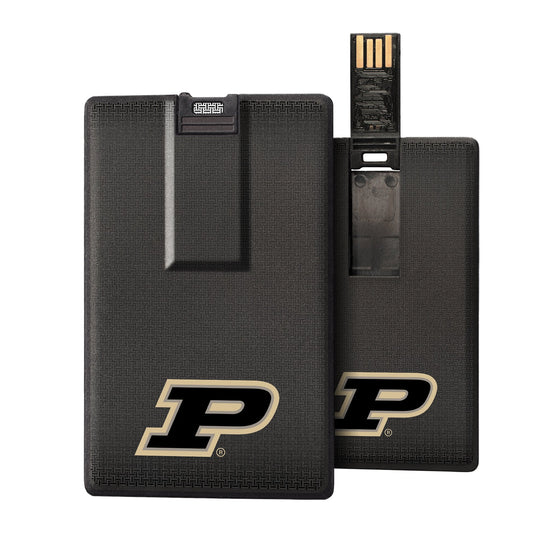 Purdue Boilermakers Linen Credit Card USB Drive 32GB-0