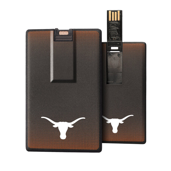 Texas Longhorns Linen Credit Card USB Drive 32GB-0