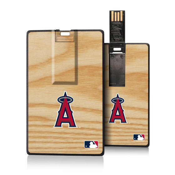 Los Angeles Angels Wood Bat Credit Card USB Drive 32GB-0