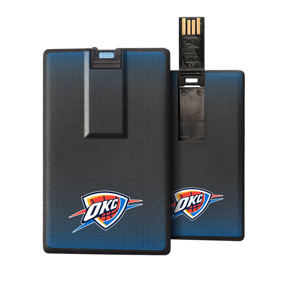 Oklahoma City Thunder Linen Credit Card USB Drive 32GB-0