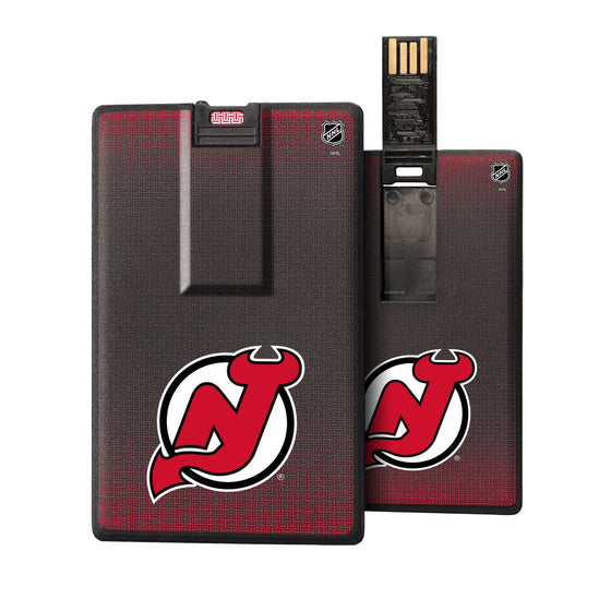 New Jersey Devils Linen Credit Card USB Drive 32GB-0