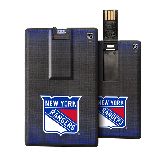 New York Rangers Linen Credit Card USB Drive 32GB-0