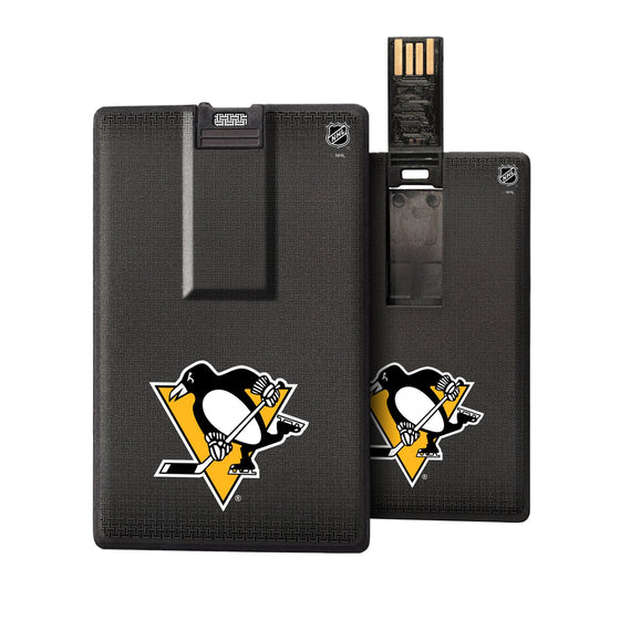 Pittsburgh Penguins Linen Credit Card USB Drive 32GB-0