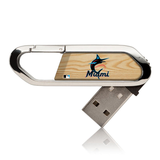 Miami Marlins Wood Bat USB 32GB Clip Style Flash Drive-0