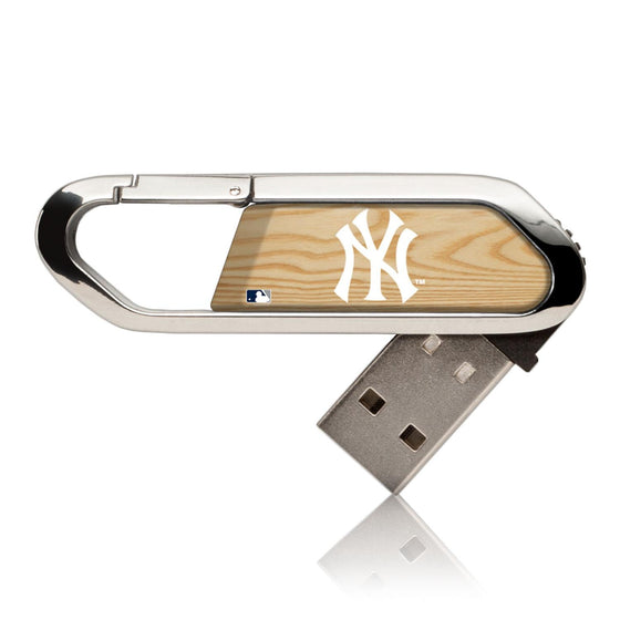 New York Yankees Wood Bat USB 32GB Clip Style Flash Drive-0