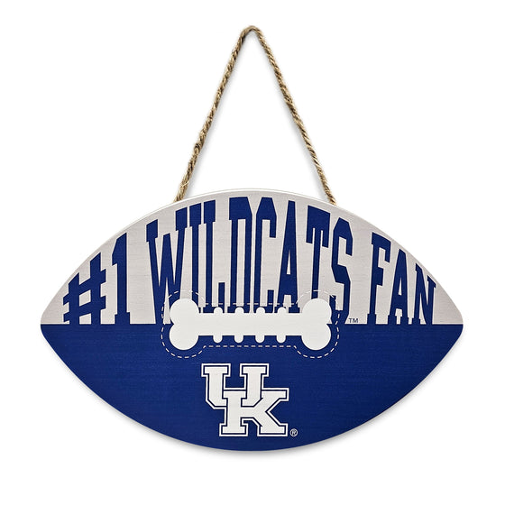 KENTUCKY FOOTBALL SHAPE SIGN