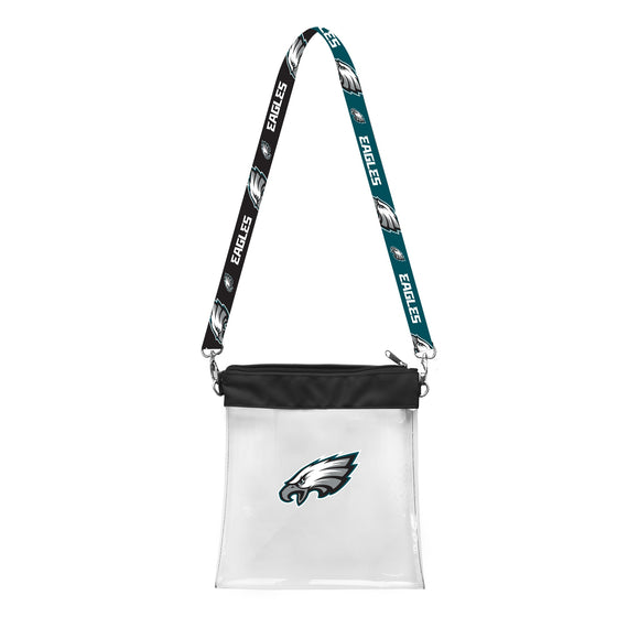 Philadelphia Eagles Pattern Strap Clear Bag