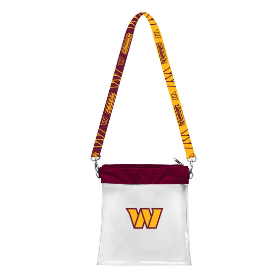 Washington Commanders Pattern Strap Clear Bag