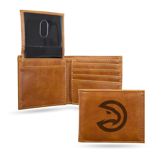 Atlanta Hawks Wallet Billfold Laser Engraved - Special Order