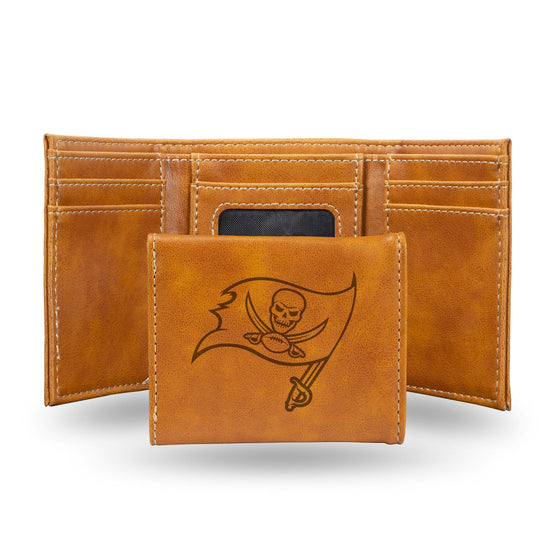 Tampa Bay Buccaneers Wallet Trifold Laser Engraved