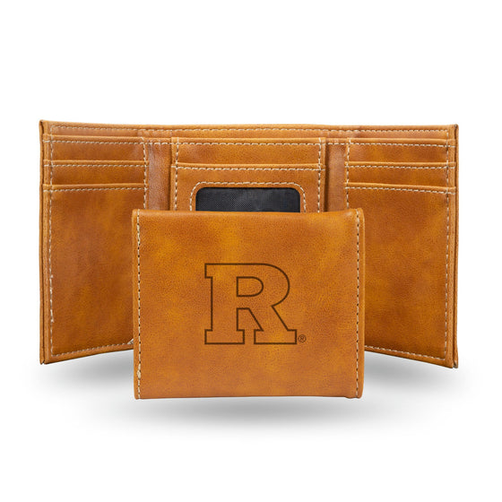 Rutgers Scarlet Knights Wallet Trifold Laser Engraved - Special Order