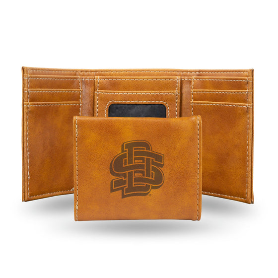 South Dakota State Jackrabbits Wallet Trifold Laser Engraved - Special Order