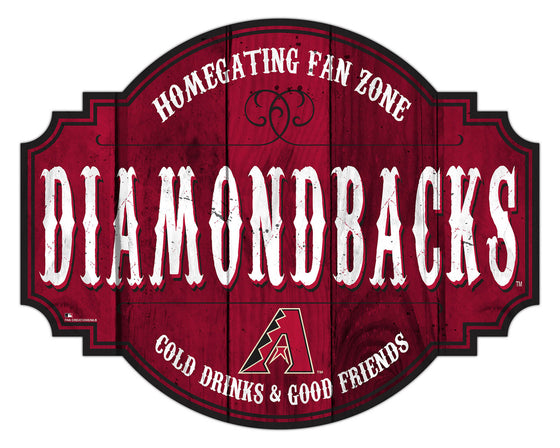 Arizona Diamondbacks Sign Wood 12 Inch Homegating Tavern - Special Order