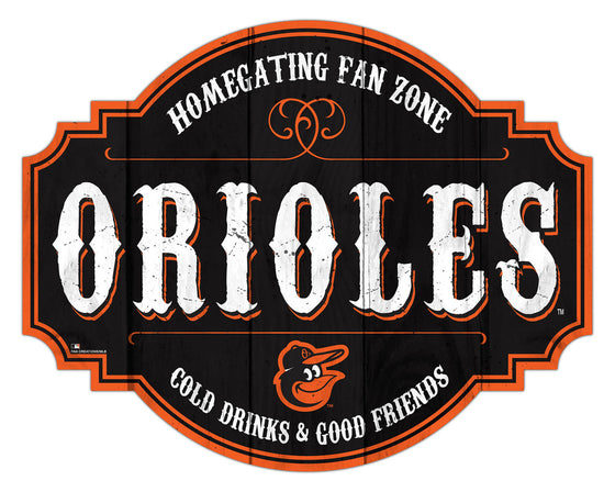 Baltimore Orioles Sign Wood 12 Inch Homegating Tavern - Special Order