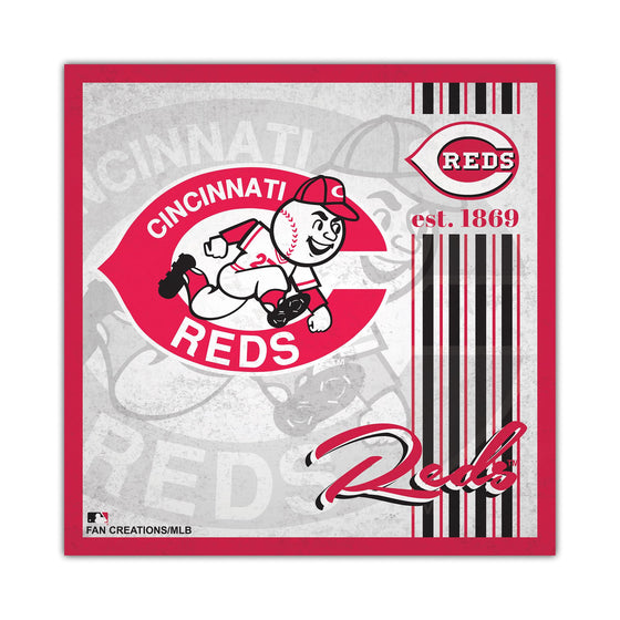 Cincinnati Reds Sign Wood 10x10 Album Design - Special Order