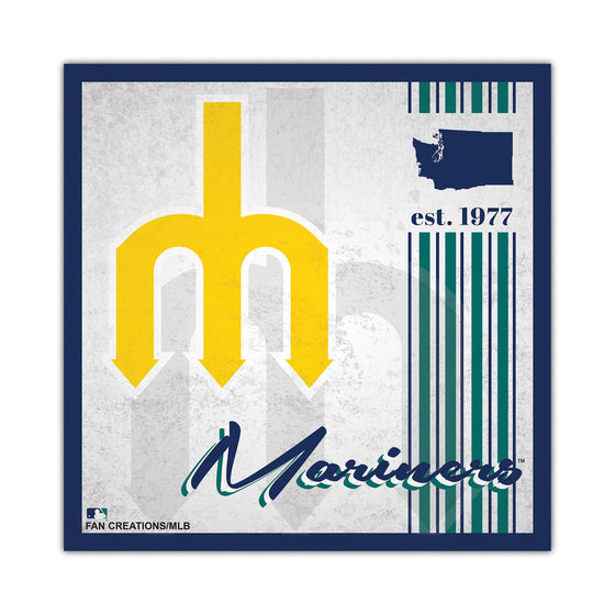 Seattle Mariners Sign Wood 10x10 Album Design - Special Order