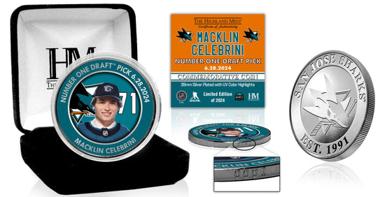 2024 NHL Draft First Pick Silver Color Coin