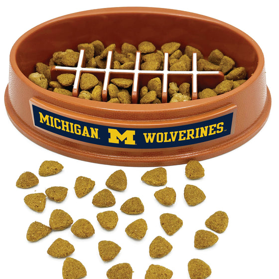 Michigan Football Slow Feeder Bowl