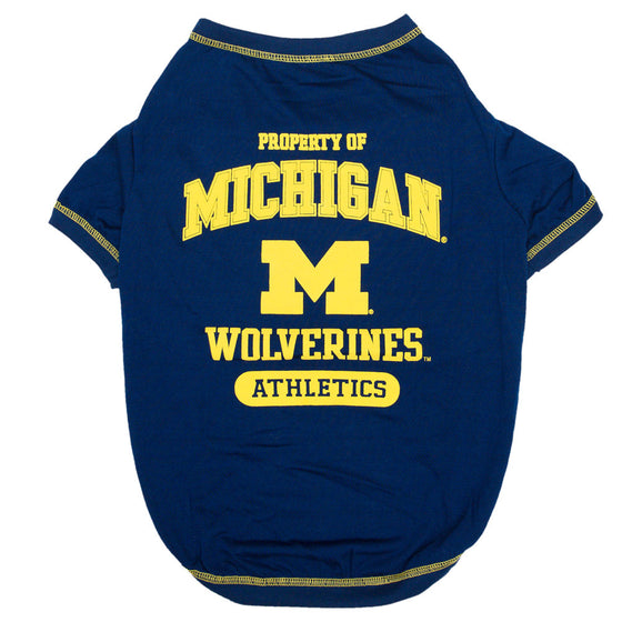 Michigan Wolverines Dog Tee Shirt Pets First