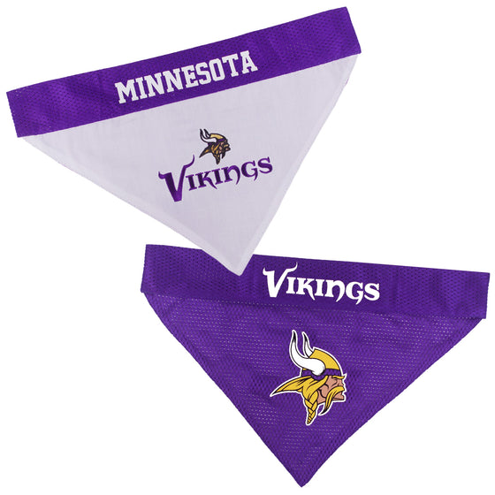 Minnesota Vikings Reversible Bandana Pets First