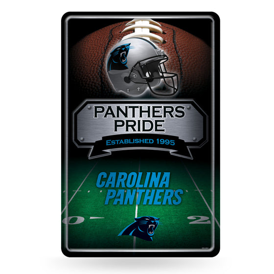 NFL Football Carolina Panthers  11" x 17" Large Metal Home Décor Sign