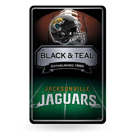 NFL Football Jacksonville Jaguars  11" x 17" Large Metal Home Décor Sign