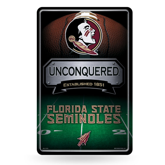 NCAA  Florida State Seminoles  11" x 17" Large Metal Home Décor Sign