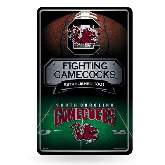 NCAA  South Carolina Gamecocks  11" x 17" Large Metal Home Décor Sign