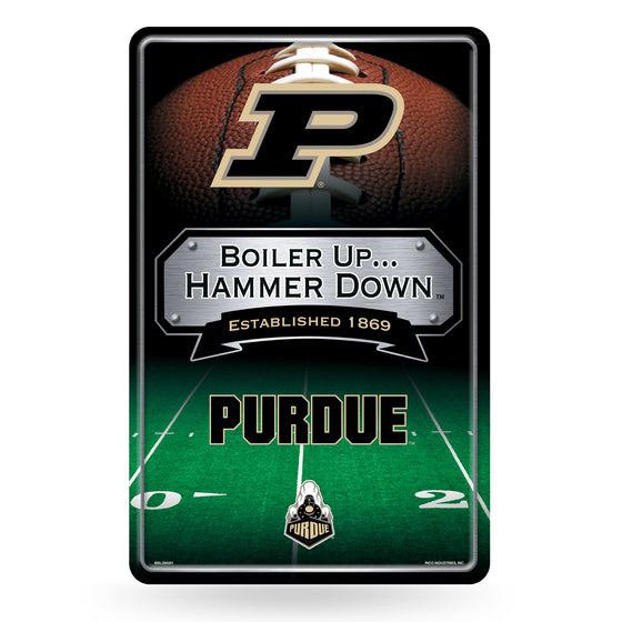 NCAA  Purdue Boilermakers  11" x 17" Large Metal Home Décor Sign