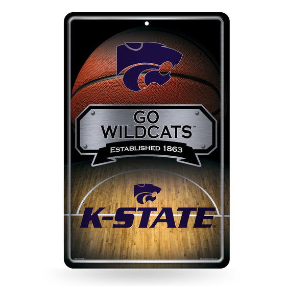 NCAA  Kansas State Wildcats  11" x 17" Large Metal Home Décor Sign