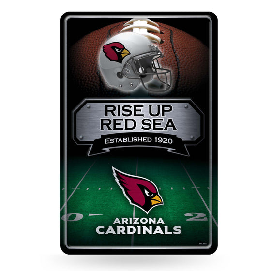 NFL Football Arizona Cardinals  11" x 17" Large Metal Home Décor Sign