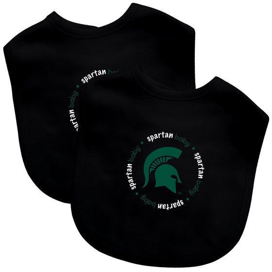 Michigan State Spartans Baby Bib 2 Pack