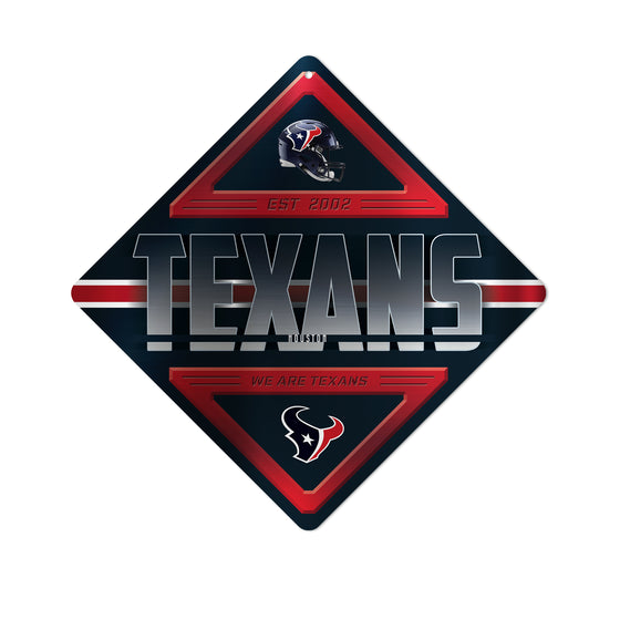 NFL Football Houston Texans  Metal Sign 16.5" x 16.5" Home Décor - Bedroom - Office - Man Cave