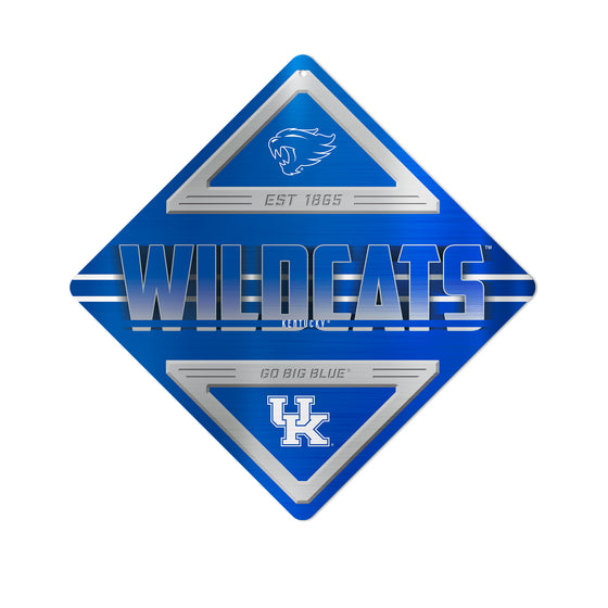 NCAA  Kentucky Wildcats  Metal Sign 16.5" x 16.5" Home Décor - Bedroom - Office - Man Cave
