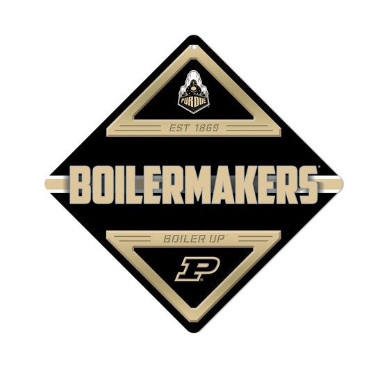 NCAA  Purdue Boilermakers  Metal Sign 16.5" x 16.5" Home Décor - Bedroom - Office - Man Cave